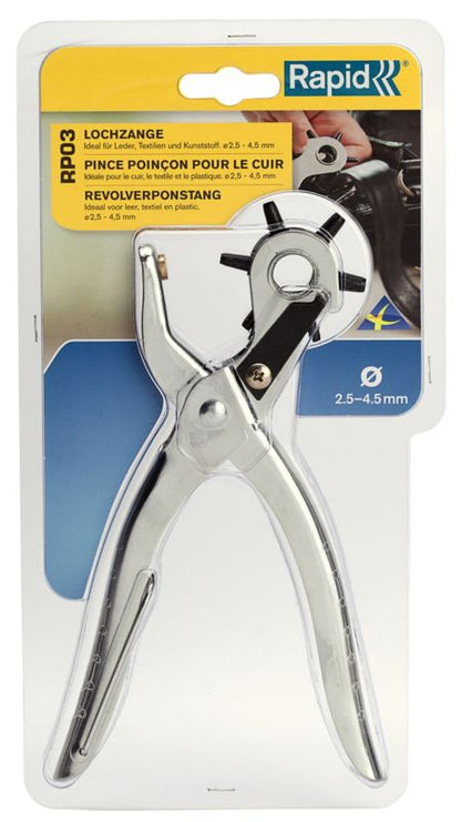 Læderhullemaskine Rapid RP03 med drejelig hoved