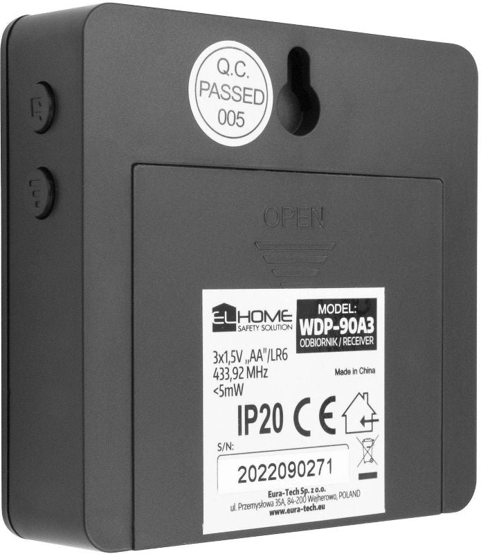 Trådløs dørklokke El Home med WiFi-kamera WDP-90A3 C