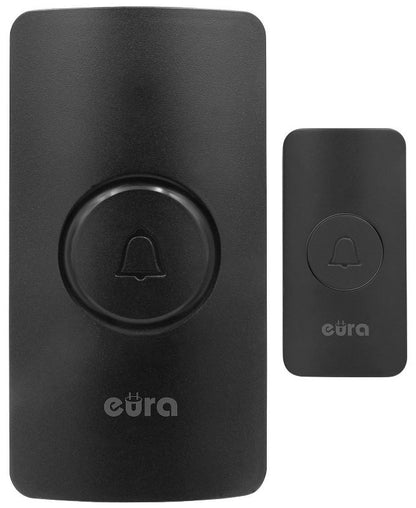 Trådløs dørklokke Eura WDP-44A3 Funky mat-sort