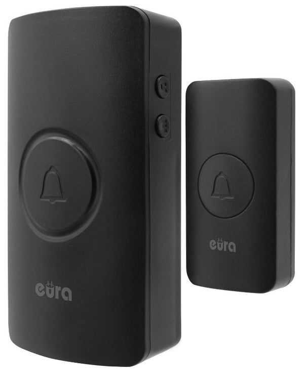 Trådløs dørklokke Eura WDP-44A3 Funky mat-sort