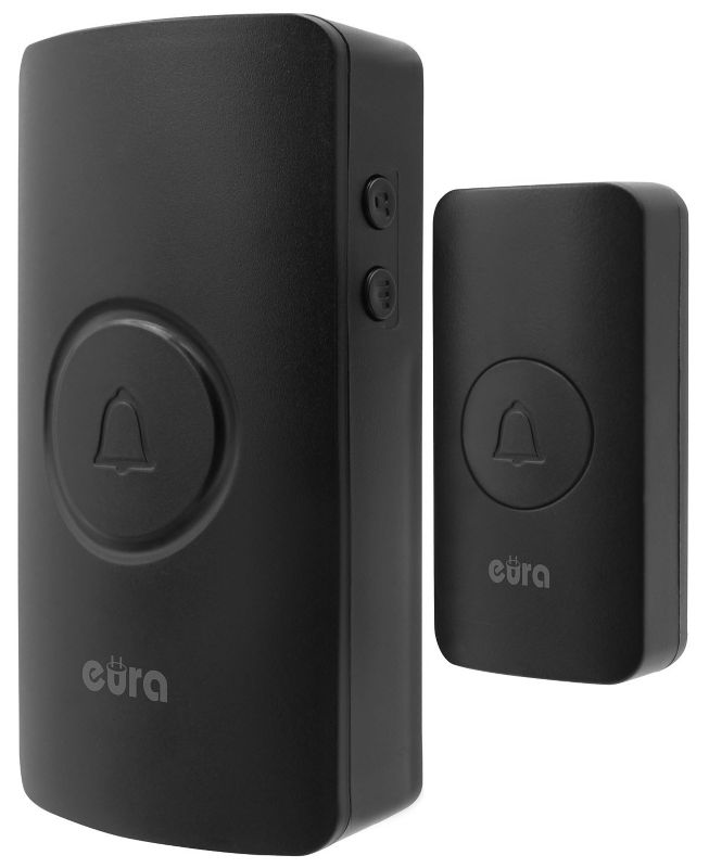 Trådløs dørklokke Eura WDP-44A3 Funky mat-sort