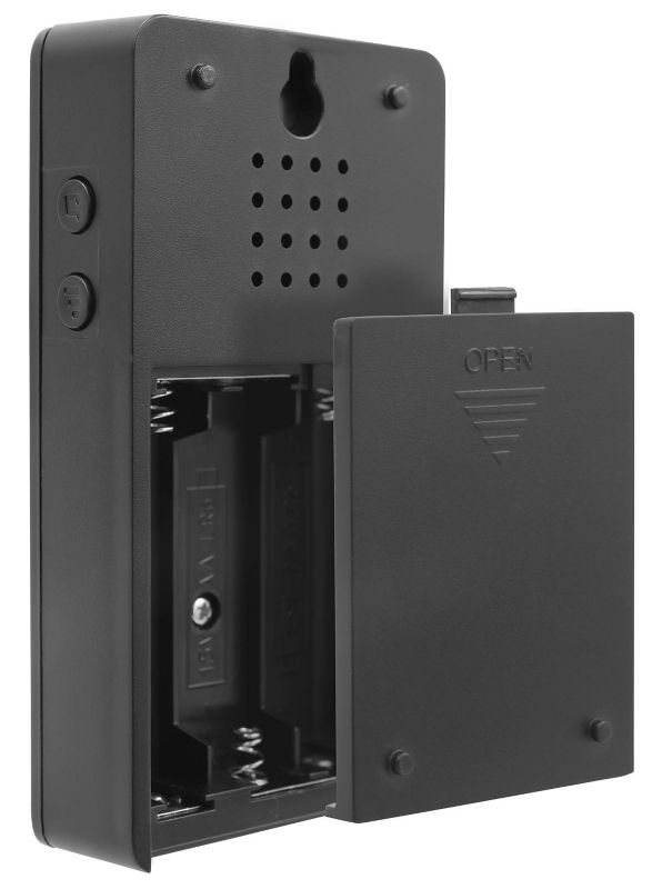 Trådløs dørklokke Eura WDP-44A3 Funky mat-sort
