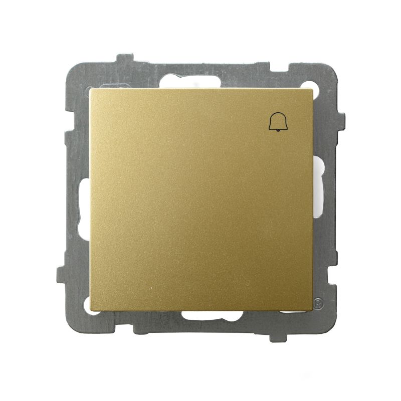 Ospel As dørklokke i guld