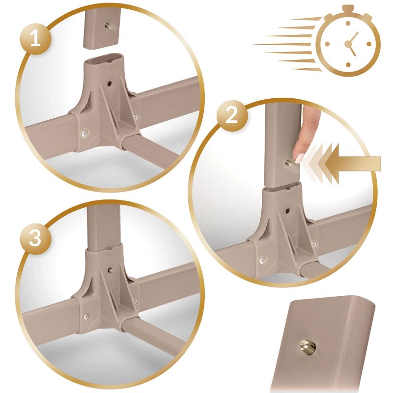 Børneseng Nukido Klapbar 0-5 Mdr 9 Kg Lys Beige
