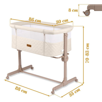 Børneseng Nukido Klapbar 0-5 Mdr 9 Kg Lys Beige
