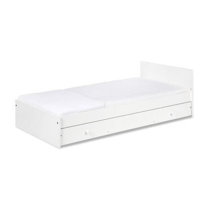 Børneseng Little Sky Kompakt 3W1 120x80 cm Hvid med Kommode