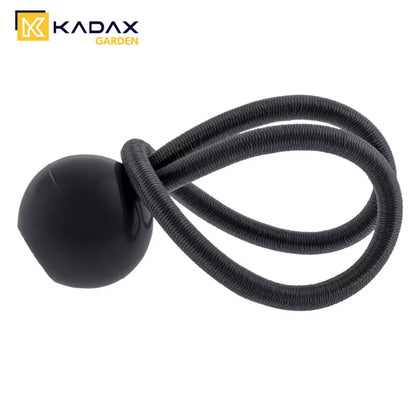 Elastisk Gummistrop med Kugle 15 cm Sort
