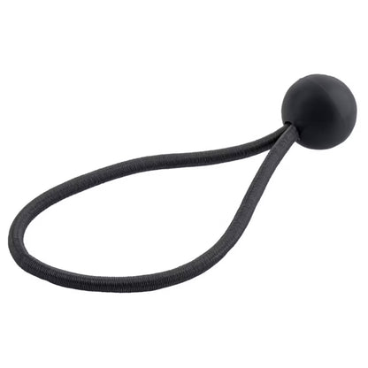 Elastisk Gummistrop med Kugle 15 cm Sort