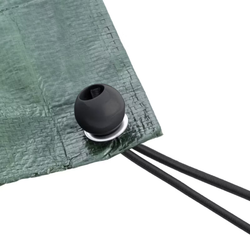Elastisk Gummistrop med Kugle 15 cm Sort