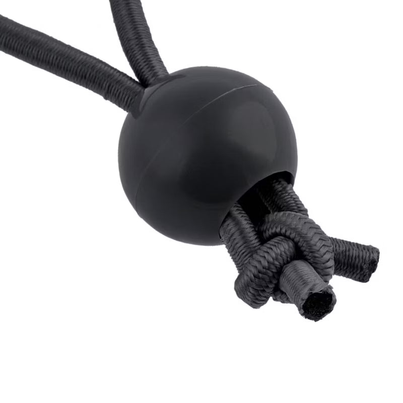 Elastisk Gummistrop med Kugle 15 cm Sort