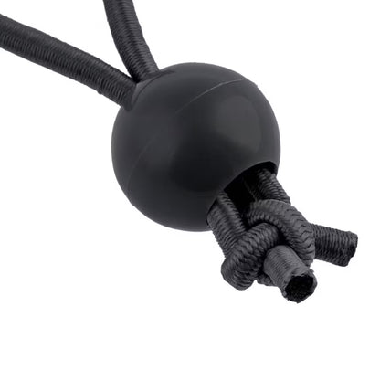 Elastisk Gummistrop med Kugle 15 cm Sort