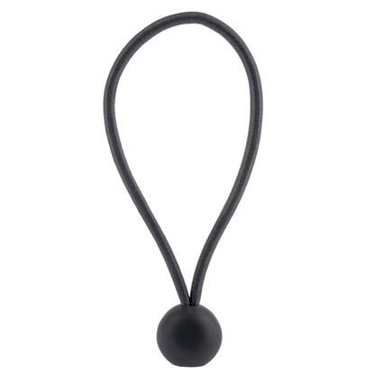 Elastisk Gummistrop med Kugle 15 cm Sort