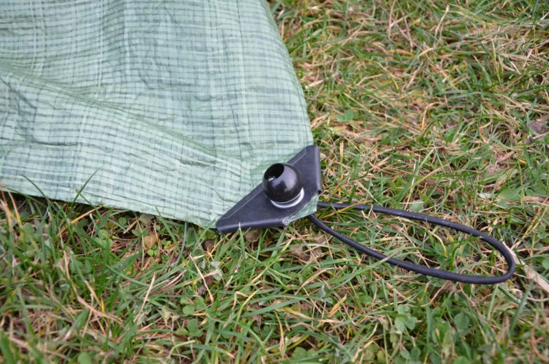 Elastiske Stropper til Presenning 20 cm Sort 8 Stk.