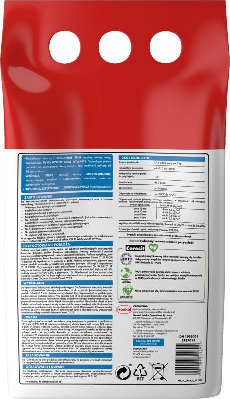 Elastisk fliseklæb Ceresit CM 16 Flexible 5 kg