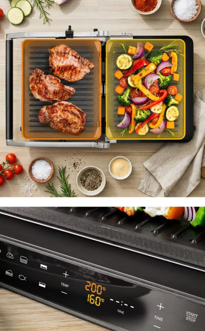 Elektrisk Bordgrill Dual Cook 2000W Sort
