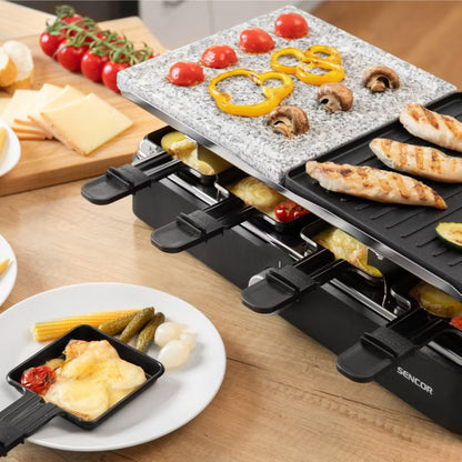 Elektrisk Bordgrill Raclette 1400W Sort