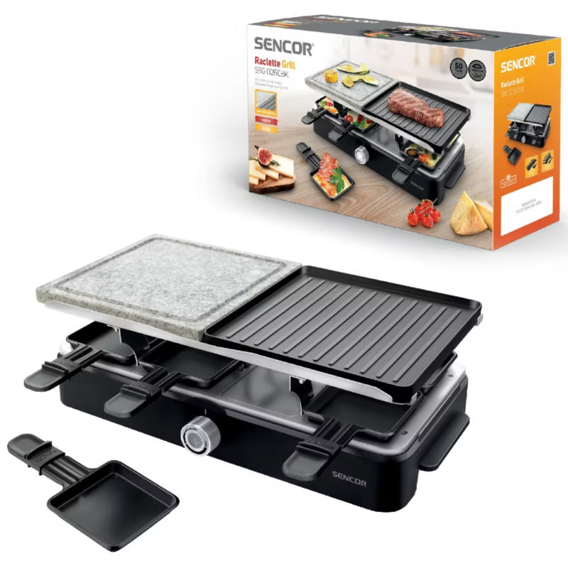 Elektrisk Bordgrill Raclette 1400W Sort