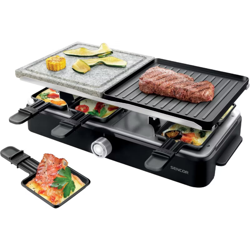 Elektrisk Bordgrill Raclette 1400W Sort