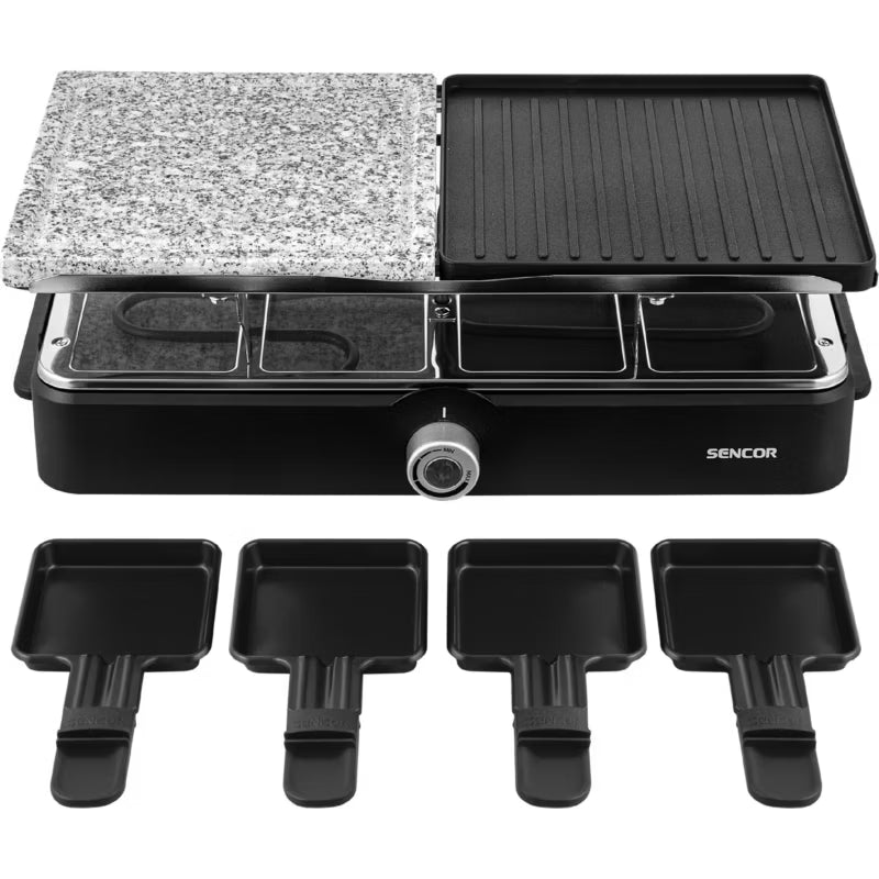Elektrisk Bordgrill Raclette 1400W Sort