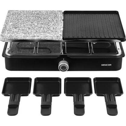 Elektrisk Bordgrill Raclette 1400W Sort