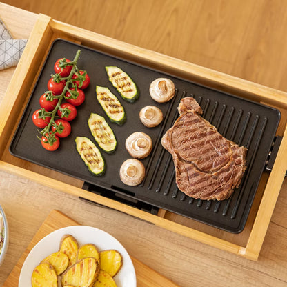 Elektrisk Bordgrill SBG 206BK 43x23 cm Sort 1800W