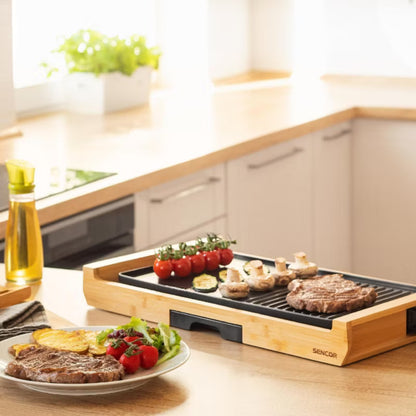 Elektrisk Bordgrill SBG 206BK 43x23 cm Sort 1800W