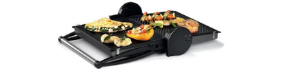 Elektrisk Bordgrill TCG4215 2000 W 32,8x23,8 cm Sort Sølv