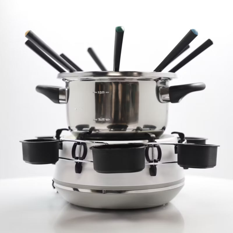 Elektrisk Fonduesæt 2 Liter 1200W Hvid