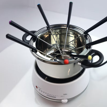 Elektrisk Fonduesæt 2 Liter 1200W Hvid