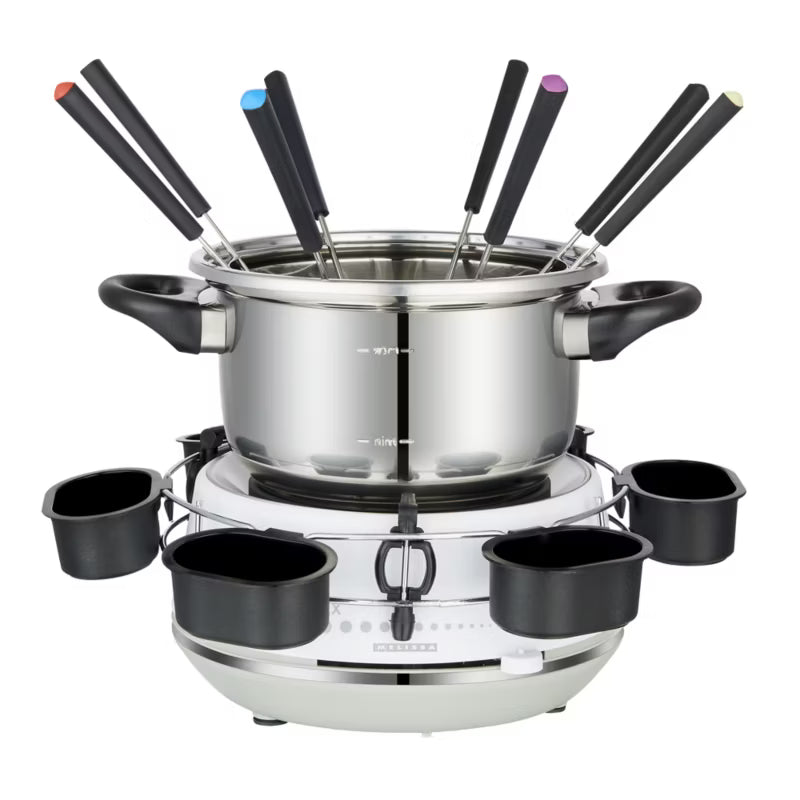 Elektrisk Fonduesæt 2 Liter 1200W Hvid