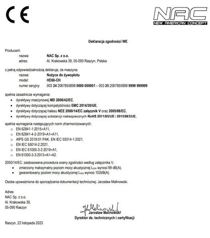 Elektrisk Hækkeklipper 51 cm 600 W Grå HE60-CH