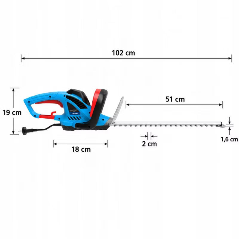 Elektrisk Hækkeklipper 51 cm Blå HT4020