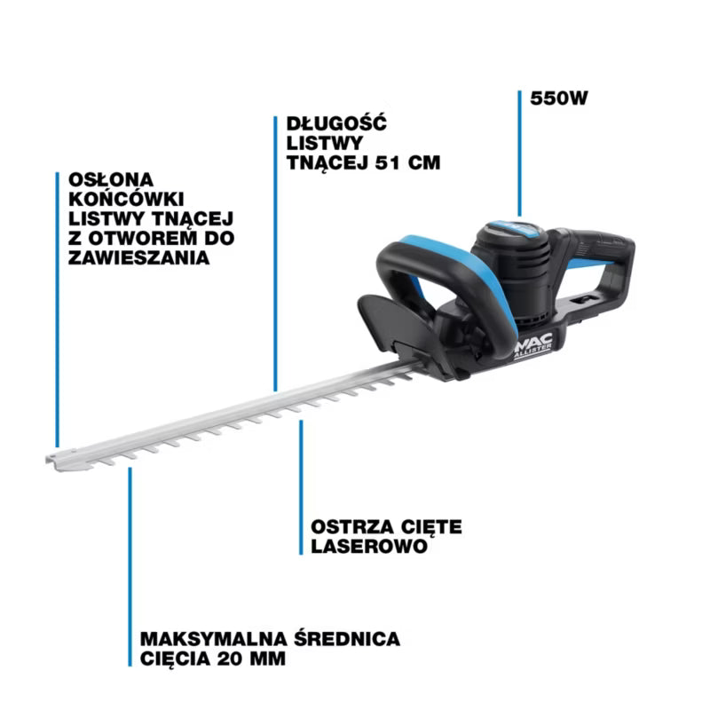 Elektrisk Hækkeklipper 550W 51 cm MCB1177GHT