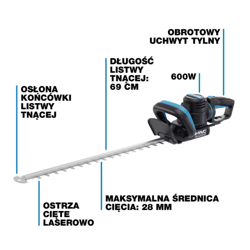 Elektrisk Hækkeklipper 700W 69 cm MCB1181GHT