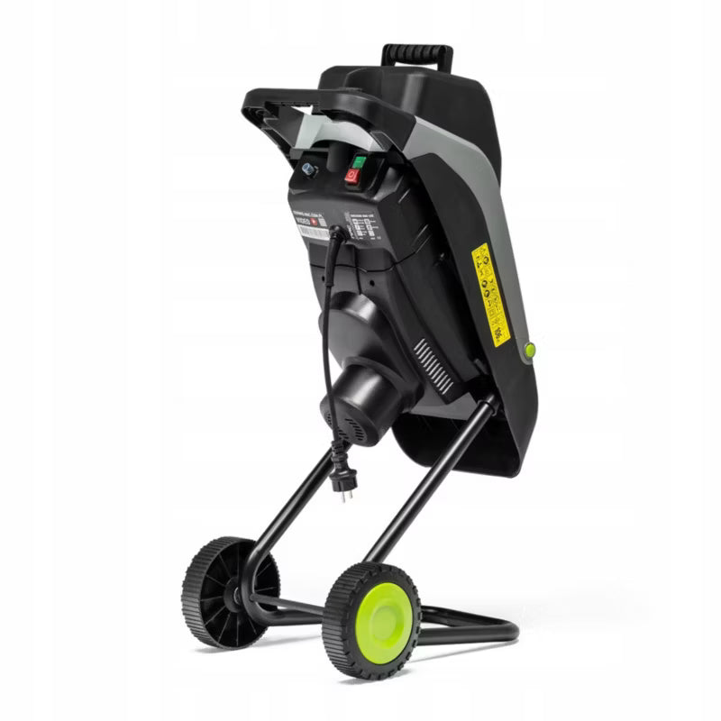 Elektrisk Kompostkværn 2500W 45 mm Sort med 50 l Opsamlerpose SHE250B-BAG-LD2