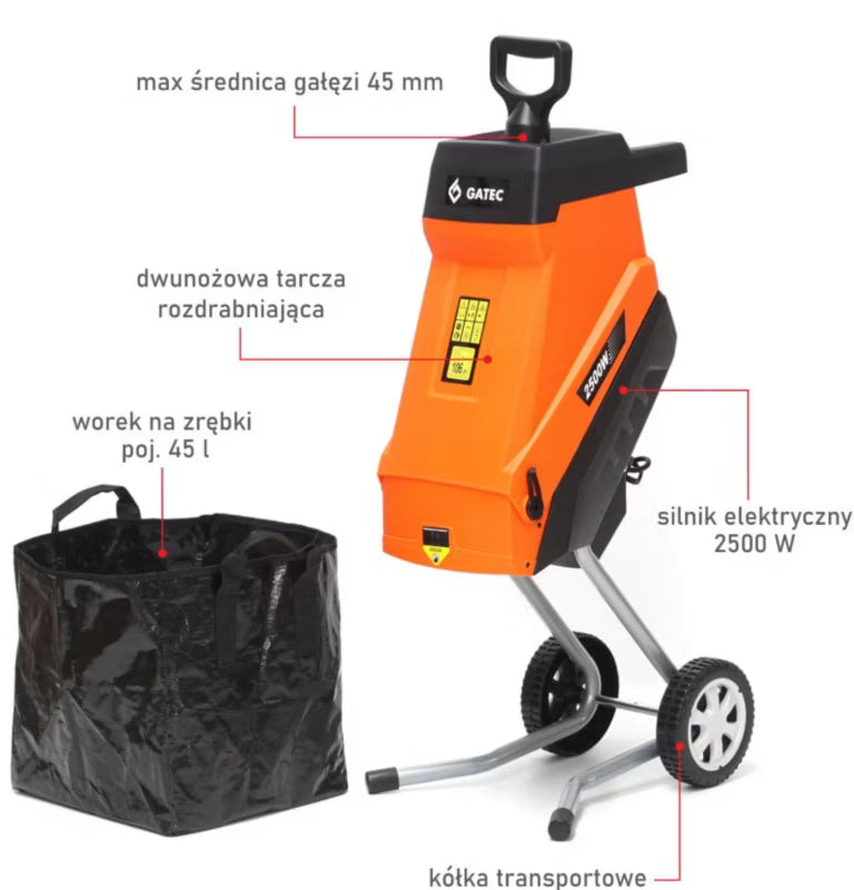 Elektrisk Kompostkværn GT 145 RE 2500W 45 mm