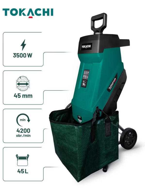 Elektrisk Kompostkværn TurboCrush TC 45 Grøn | 5907651423781