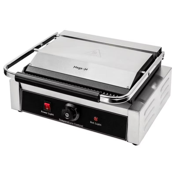 Elektrisk Kontaktgrill 2300W Rillet Stål