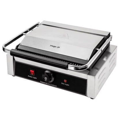 Elektrisk Kontaktgrill 2300W Rillet Stål