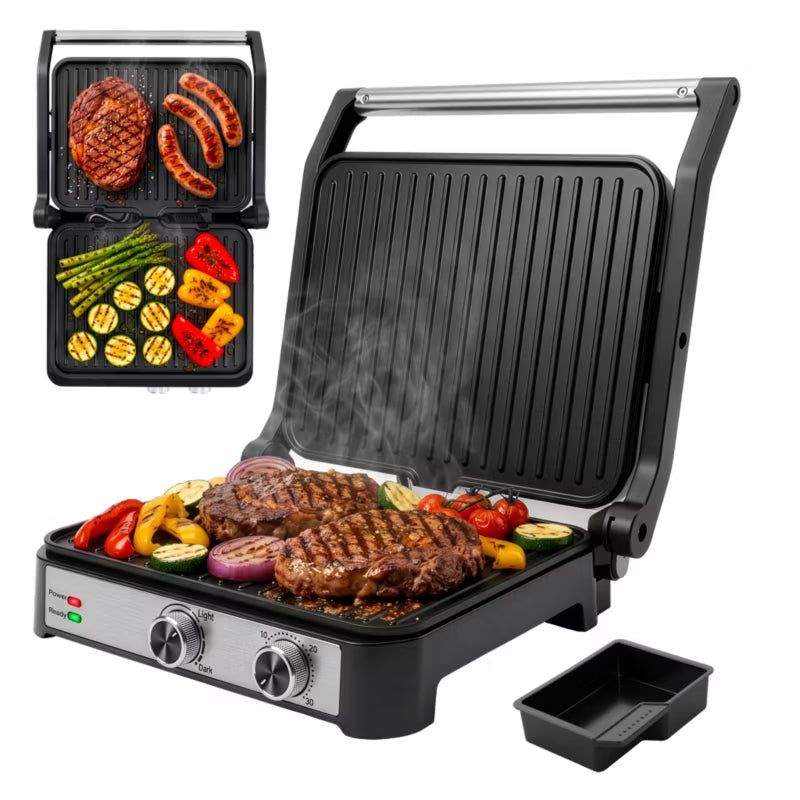 Elektrisk Kontaktgrill AI001 2000 W Inox