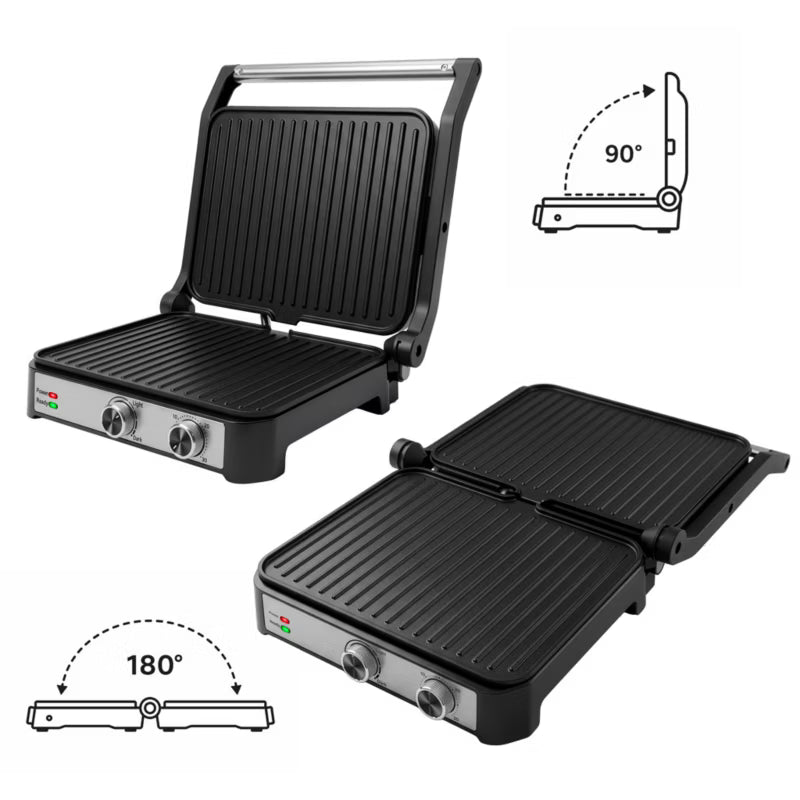 Elektrisk Kontaktgrill AI001 2000 W Inox