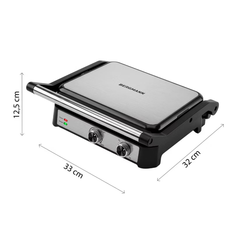 Elektrisk Kontaktgrill AI001 2000 W Inox