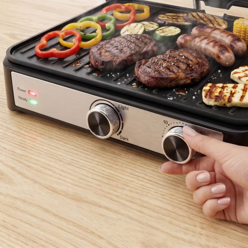 Elektrisk Kontaktgrill AI001 2000 W Inox