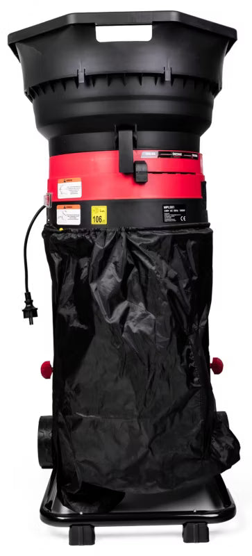 Elektrisk Løvkværn 1800W med 80 L Opsamler Sort | MPLS01