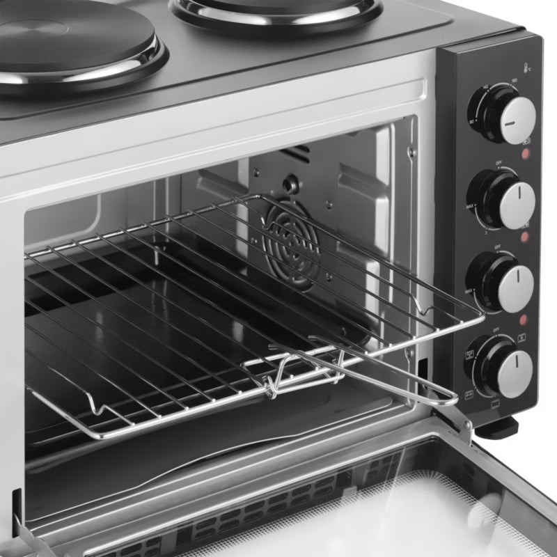 Elektrisk Miniovn SEO 3500BK 35 Liter Sort med Kogeplader