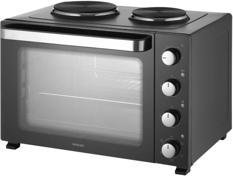 Elektrisk Miniovn SEO 4800BK 48 Liter Sort med Kogeplader