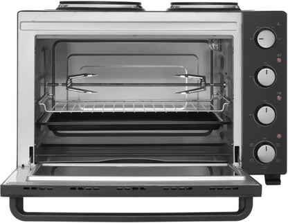 Elektrisk Miniovn SEO 4800BK 48 Liter Sort med Kogeplader
