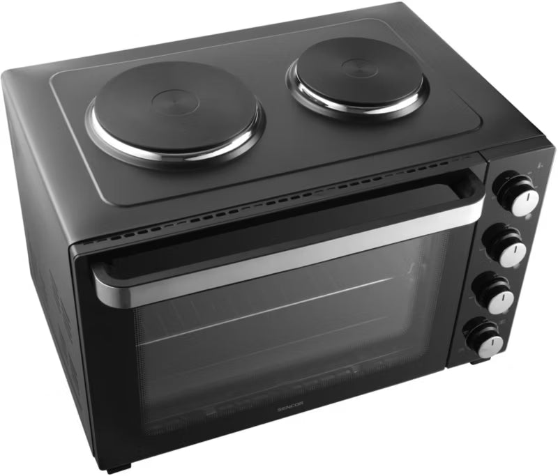 Elektrisk Miniovn SEO 4800BK 48 Liter Sort med Kogeplader