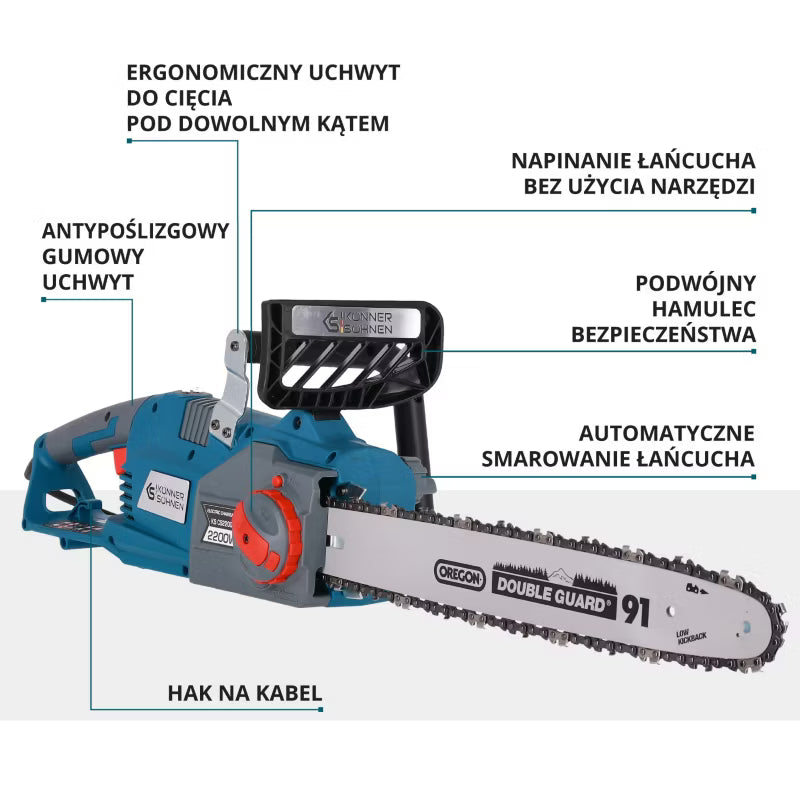 Elektrisk Motorsav 40 cm 2200W KS CS2200-16