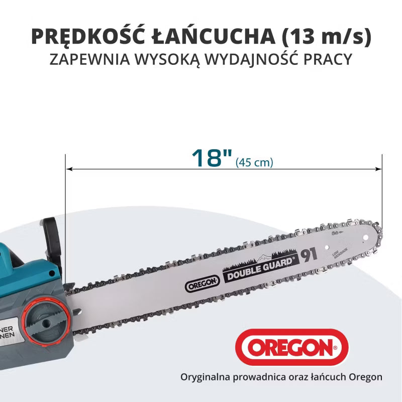 Elektrisk Motorsav 45 cm 2400W KS CS2400-18
